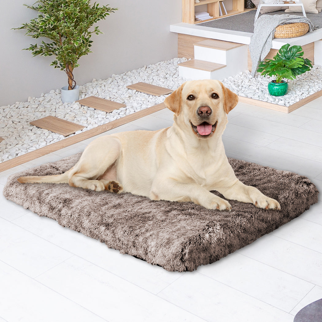 PaWz Dog Mat Pet Calming Bed Memory L Coffee Large-1910112983200174087