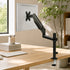 Levede Single Monitor Arm Adjustable 2-Way Desk Mount Rotatable 13-32 inch Black-2100035032734371847