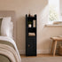 Levede Bathroom Cabinet Storage Slim Organiser Paper Holder Corner 78.5cm Black-2061251856520318984