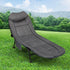 Levede Folding Camping Bed Camp Cots Dark Grey-2029387200336105479