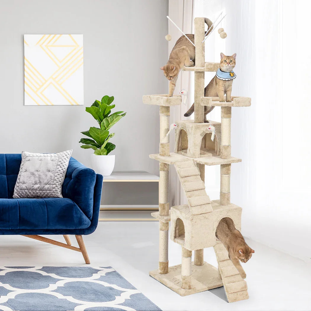 PaWz Cat Tree Scratching Post Scratcher Beige-2006733201384542215