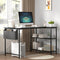 Levede L Shaped Computer Desk Home Desk Black-2029387250143465479
