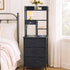 Levede Bedside Table with Charging Station 3 Drawer RGB Light Night Stand Black-2109799597017337864
