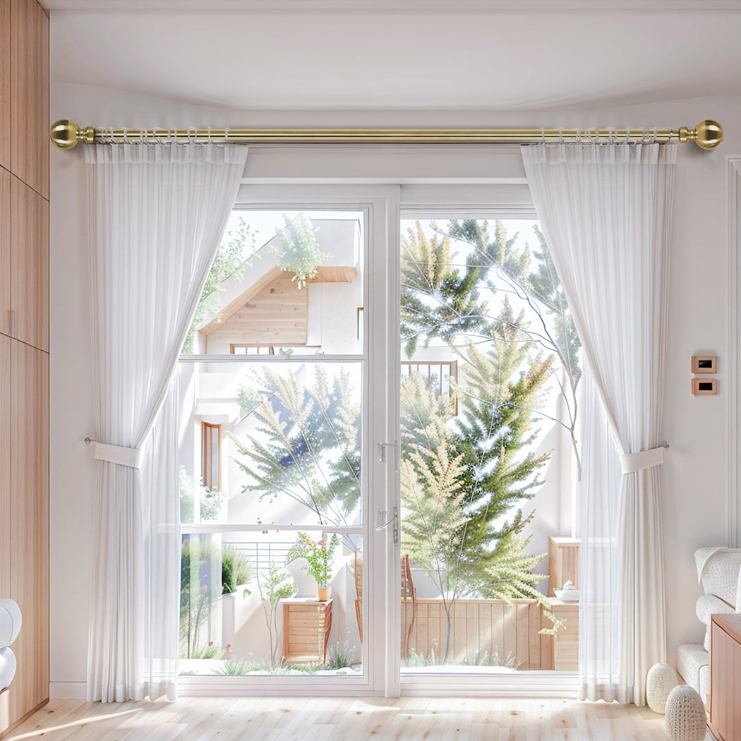 Marlow Curtain Rod Steel Quiet Rail Pole Set-1937319787524919302