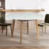 Levede Dining Table Round Rubberwood Base 120cm White 120 CM-2018816940402937863