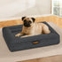 Pawz M Size Orthopedic Dog Bed with Corduroy Removable Cover Waterproof Washable Grey-2006732714467790855