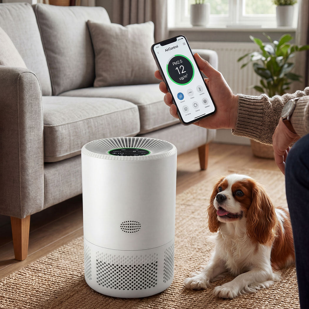 Spector Air Purifier HEPA Air Cleaner App Control Alexa 70㎡ Smoke Odor Pet Home-2072893577142341639