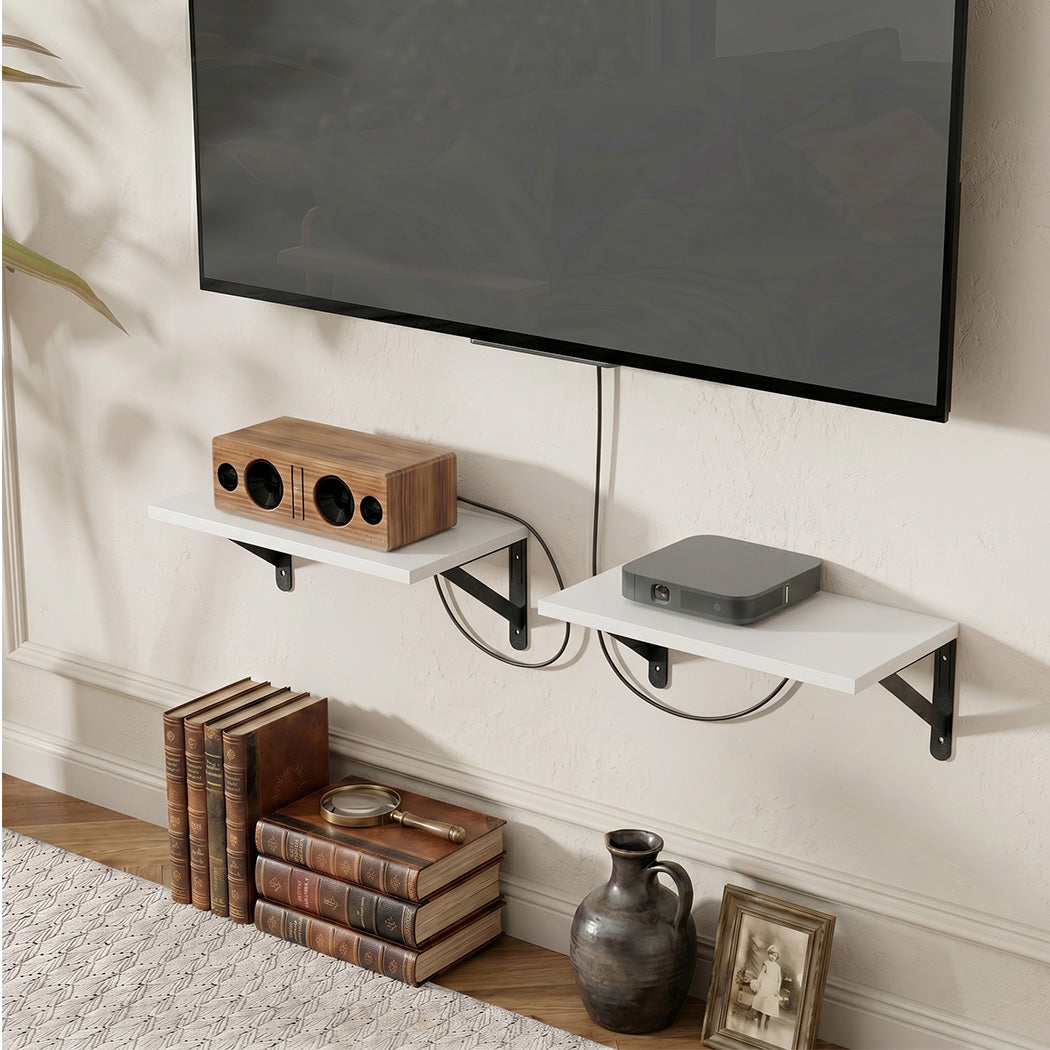 Levede Floating Wall Shelves 2Pcs Deep Wall Mounted Display Book Shelf Bedroom-2061251868176289799