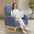 Levede Rocking Chair Ottoman Footrest With Side Pocket-2006732687477444614