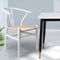 Levede 2x Dining Chairs Wooden Hans White-1864183274658729991