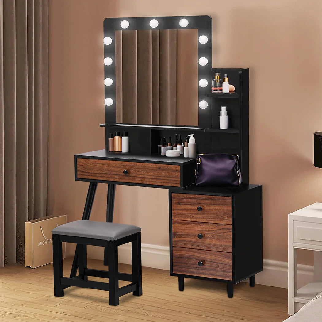 Levede Dressing Table Stool Set-2029387202215153671
