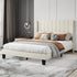Levede Metal Wooden Bed Frame Queen Panel Plush Upholstered Mattress Platform-2050056770650509319