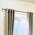 Marlow Satin Nickel Curtain Rod Steel Quiet Rail Pole Pommel Set Adjustable-1894516738578583559