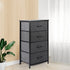 Levede Storage Cabinet Tower Chest Dark Grey-2018816826695356423