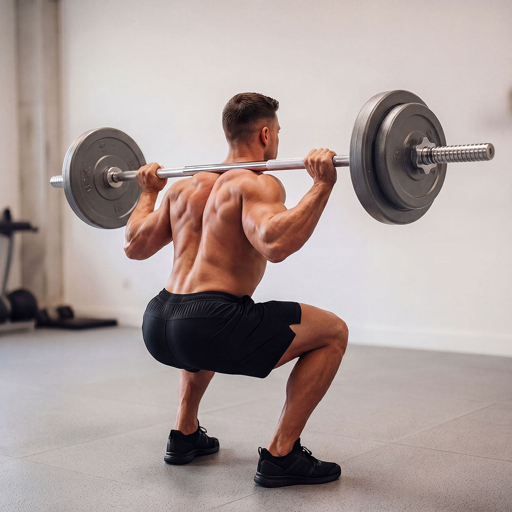 Centra 140cm Weight Lifting Bar Standard Barbell Home Gym Fitness Steel 480LB-2072893535434182663