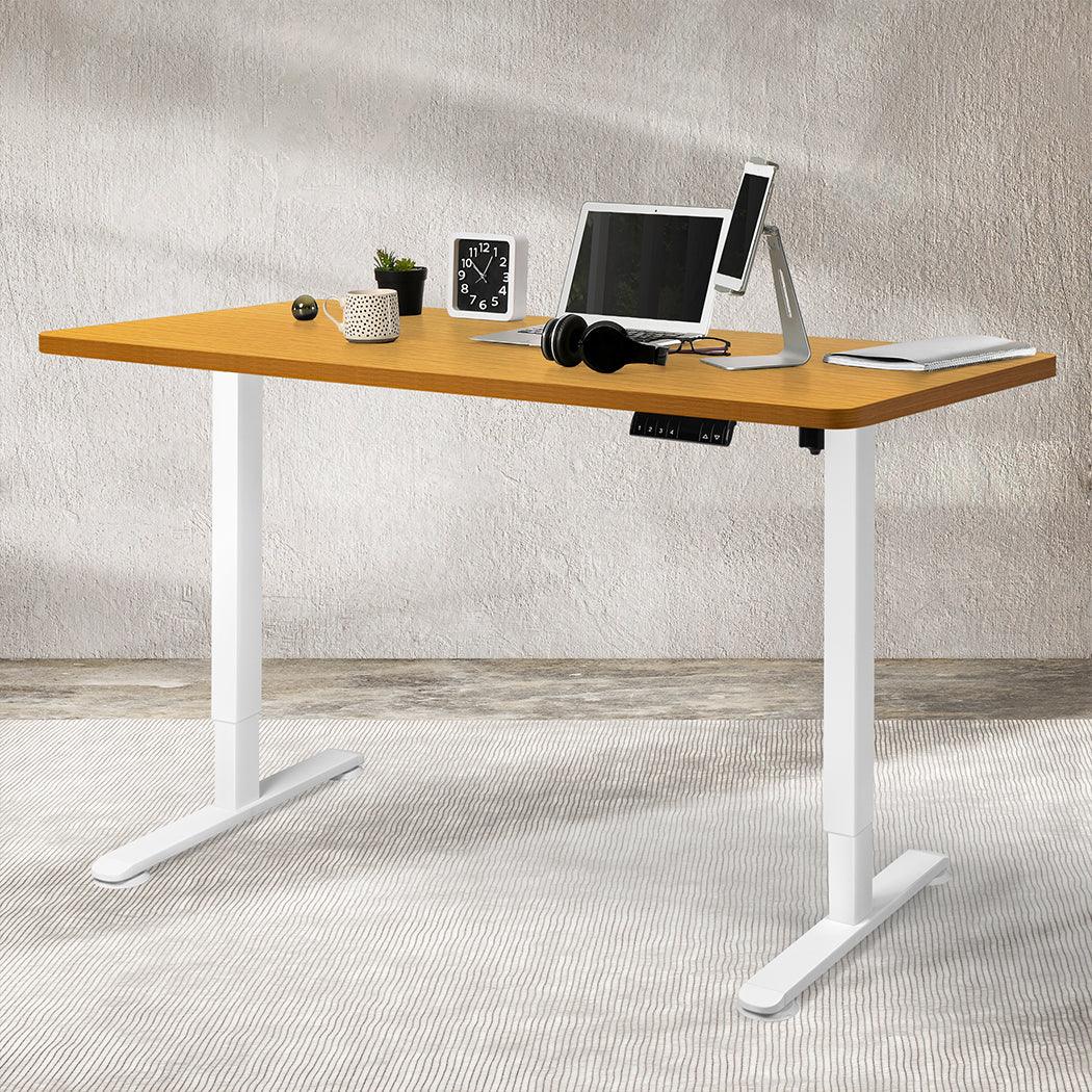 Levede Motorised Standing Desk Adjustable 140cm Natural 1000x 1MM-2006733293919277063