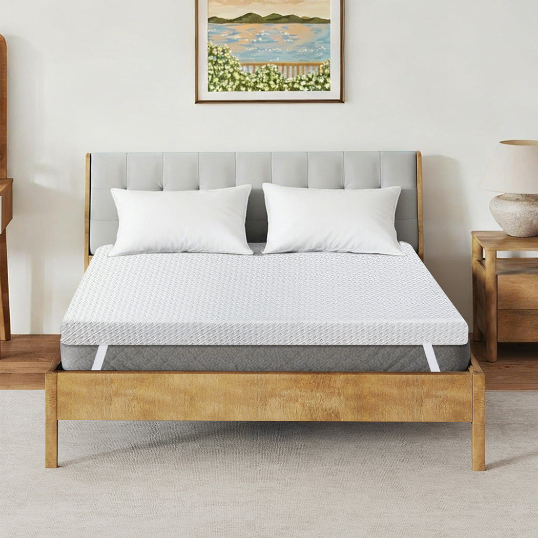 Dreamz Dual-Layer Memory Foam Mattress Topper 10cm-2050056832998838279