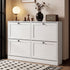 Levede Shoe Cabinet 4 Flip Drawers Vertical Storage Rack Organiser Entryway-2050059010169769992