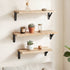 Levede Floating Wall Shelves 6 Pcs Wall Mounted Display Bookshelf Rack Kitchen-2050059024132608007