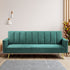 Sofa Bed Convertible Velvet Lounge Recliner Couch Sleeper 3 Seater Green