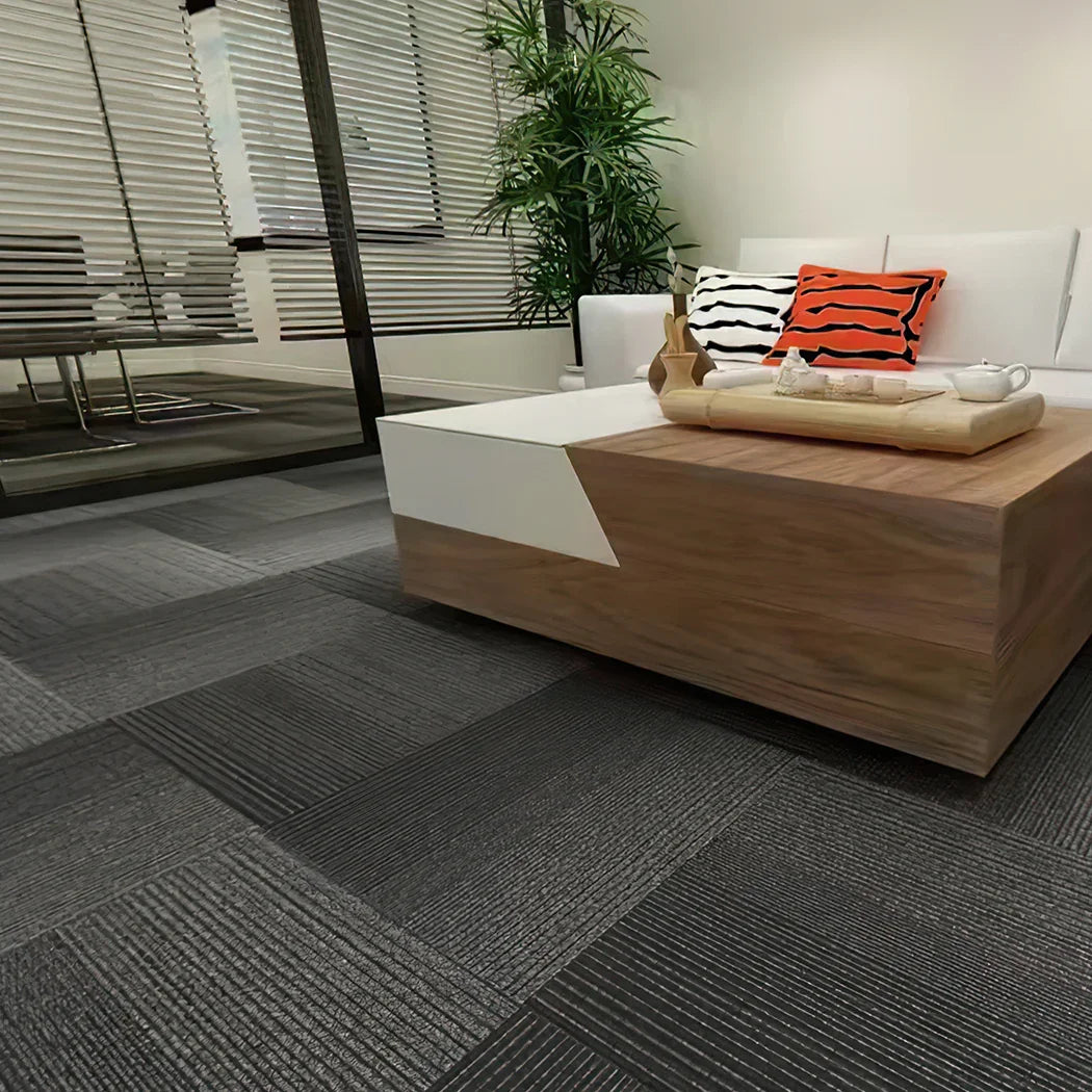 Marlow 20x Carpet Tiles 5m2 Box Heavy Black-2018816861713600518