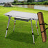 Levede Camping Table Roll Up Folding-2029387242593718279