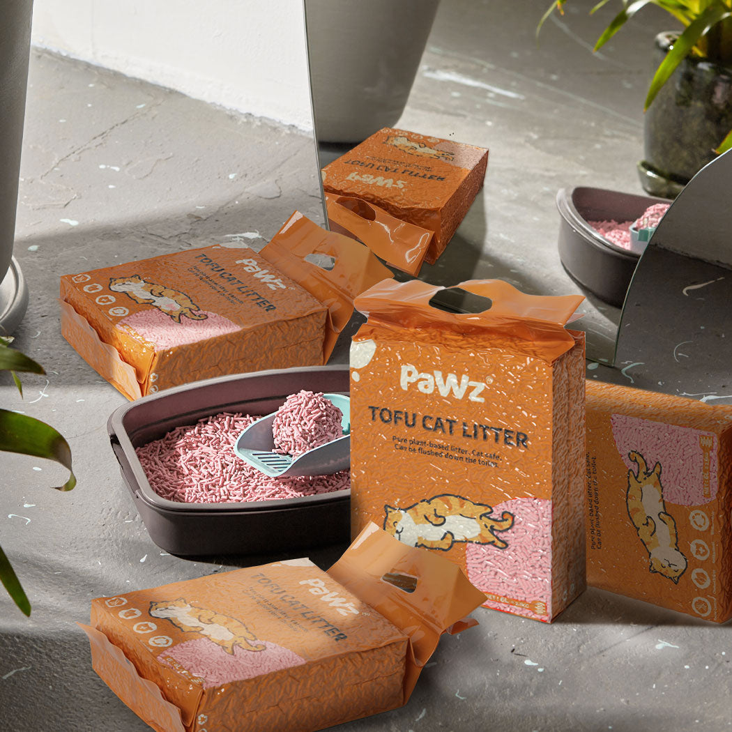 PaWz 2.5kg Tofu Cat Litter Clumping Watermelon x2-1942353631898636294