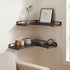 Levede Floating Shelves 2Pcs DIY Corner Wall Shelf Storage Display Rack Bedroom-2050059024489123847