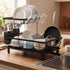 Toque 2 Tier Drying Rack Kitchen Organizer Storage Plate Drainer Cutlery Holder-2061251870420242439