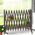Garden Security Fence Gate Gate Metal Brown-2018816904071876614