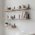 Levede Floating Wall Shelves 5Pcs Wood Wall Mounted Rustic Display Rack Bedroom-2050059023742537735