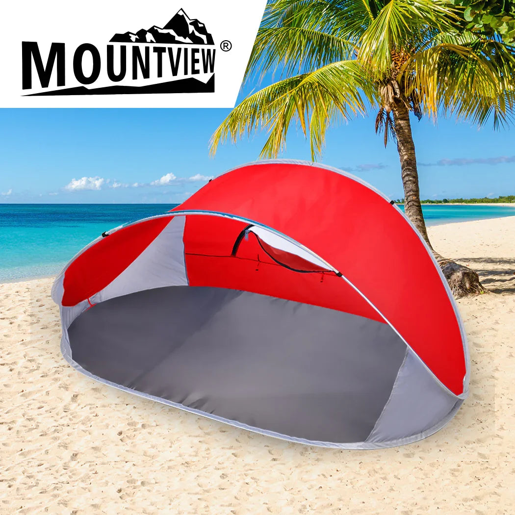 Mountview Pop Up Tent Camping Beach Red-2006732915102322695