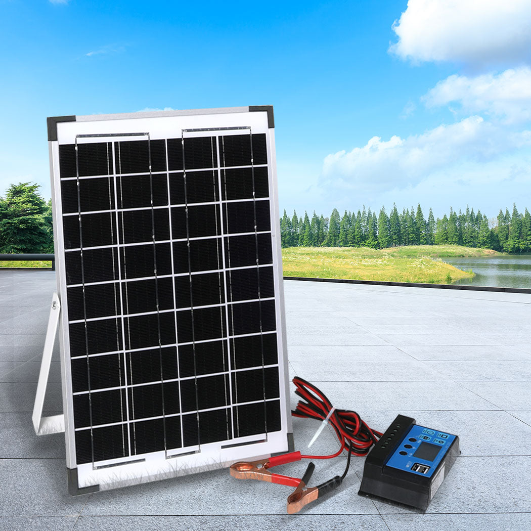 12V 10W Solar Panel Kit Mono Caravan-2018816730255724550