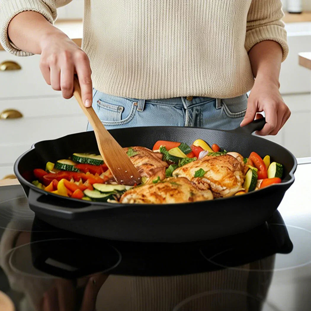 Toque Non Stick Frying Pan Cast Iron Steak Skillet-2050056916327075847