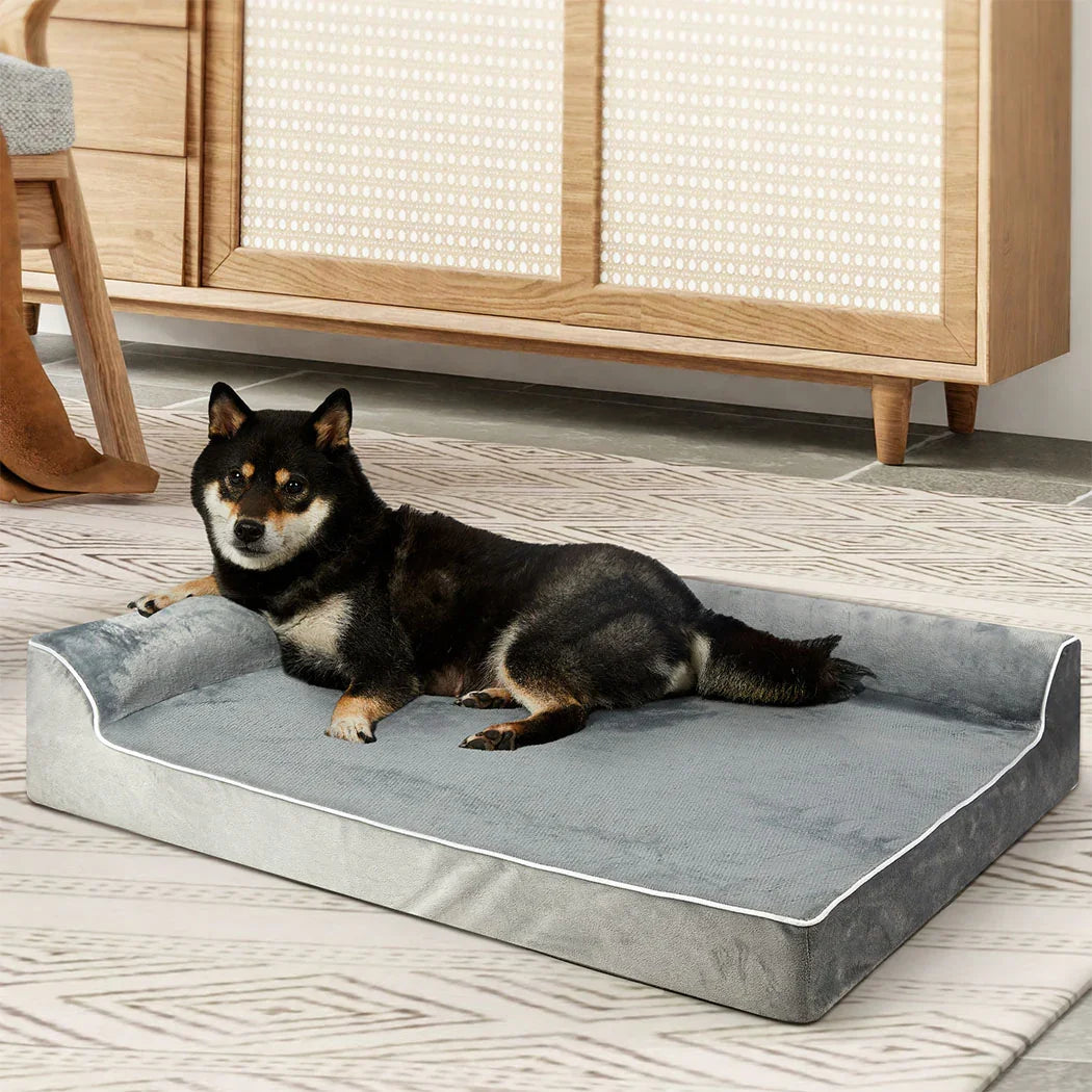 Pawz Orthopedic Dog Bed L Grey-2006732879849197575