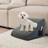 Pawz 2 Steps Pet Stairs Dog Ramp High Density Foam Grey-2018816703462510599
