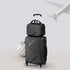 Slimbridge 2pcs 20"Travel Luggage Set Black-1864184360790528007
