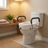 Levede Raised Toilet Seat with Handles Adjustable Height Aid Seniors White-2100034935548153863