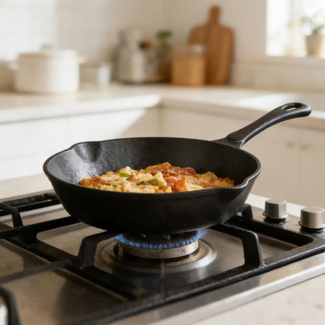 Toque Non Stick Frying Pan Cast Iron Steak Skillet 20cm-2050056916113166343