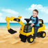 Kids ride on excavator