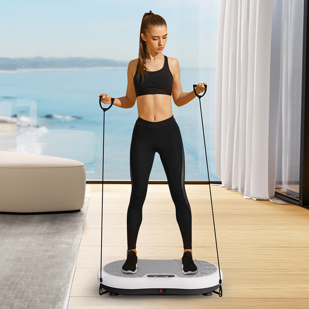Centra Vibration Plate Train Exercise Machine White-1919892818109796359