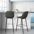 Levede 2x Bar Stool Barstools Counter Grey-2006733275812466695