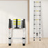 Traderight Multipurpose Ladder Telescopic 2.6M Silver 2.6 Meter-2006733178592694279