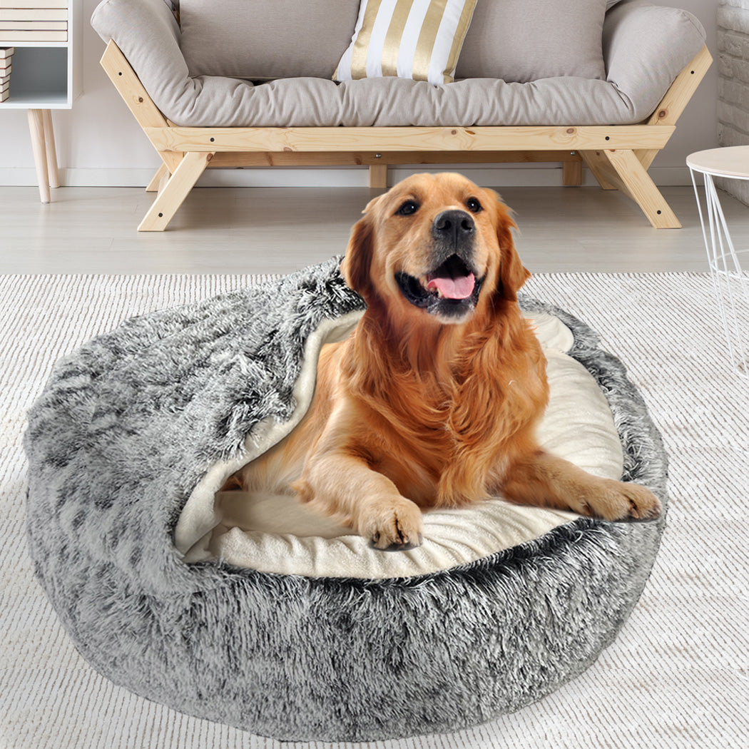 PaWz Pet Dog Calming Bed Warm Soft Plush XL X-Large-2065254570635956231