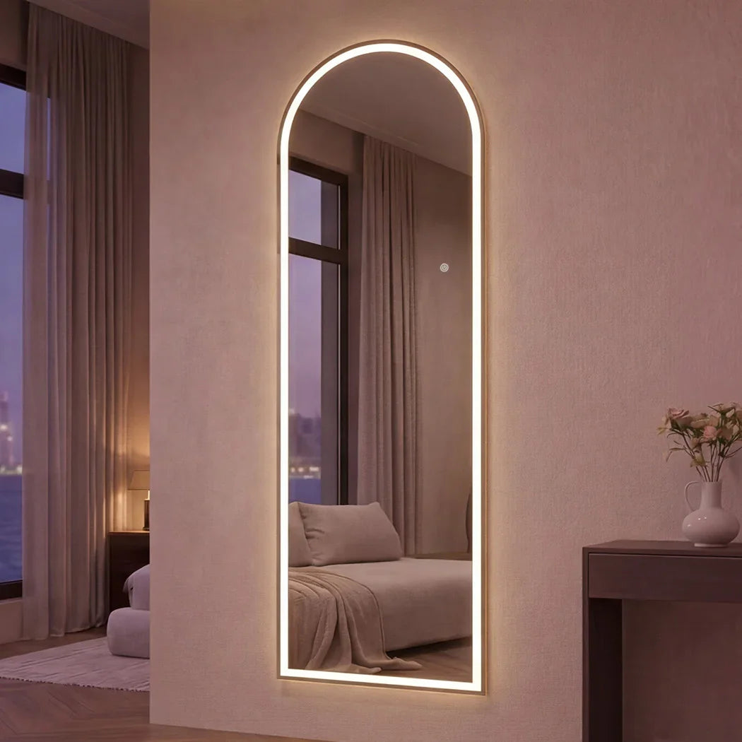 Levede 165cm Full Length Mirror Arched Dressing Mirrors Free Stand Wall Mounted-2050059008672403463