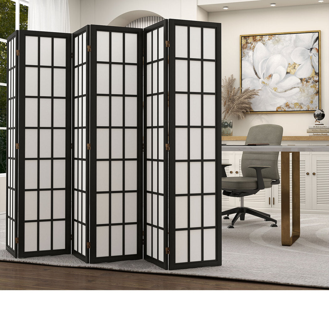Levede 6 Panel Room Divider 170cm Freestanding Screen-1973193605594091527
