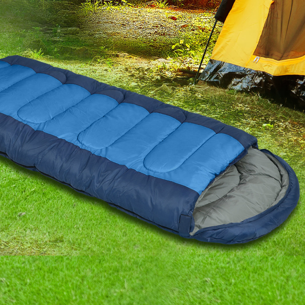 Mountview Sleeping Bag Outdoor Camping Blue-2065254371293270023