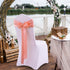 50x Satin Chair Sashes Cloth Cover Wedding Coral-2018816776296599558