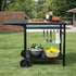 Levede Outdoor Kitchen Cart Mobile Foldable Food Prep BBQ Grill Dining Table-2050059021397921799