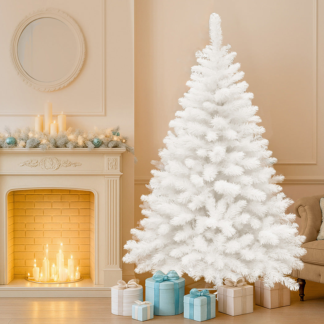 Santaco 1.8M 670 Tips White Christmas Tree-1950770005264175111
